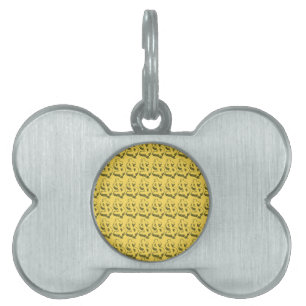 gold dolar pet ID tag
