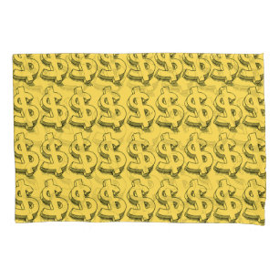 gold dolar pillowcase