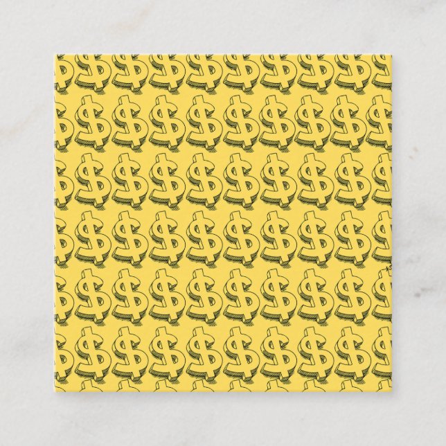 gold dolar square business card (Front)