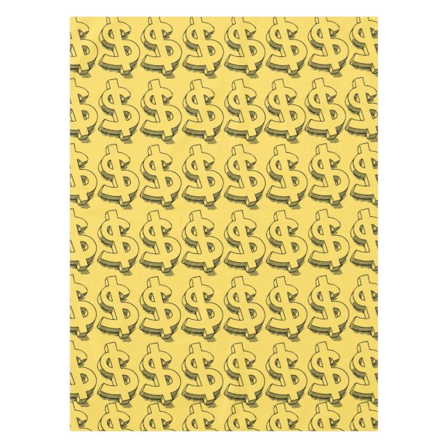 gold dolar tablecloth (Front)