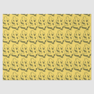 gold dolar tissue paper