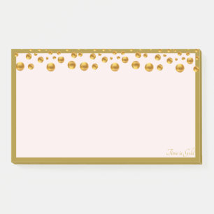 Gold Dot Header Post-it Notes