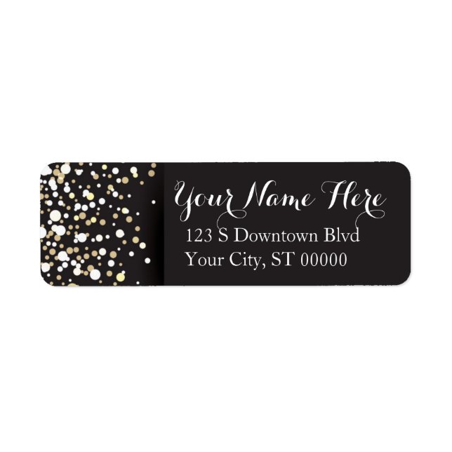 Gold Dots - Address Labels (Front)