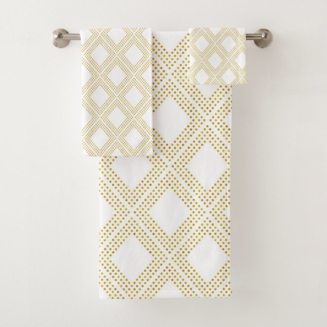 Gold Dots Bath Towel Set (Insitu)