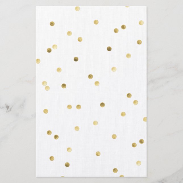 Gold Dots Stationery (Front)