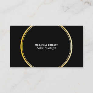Gold Double Ring Business Card