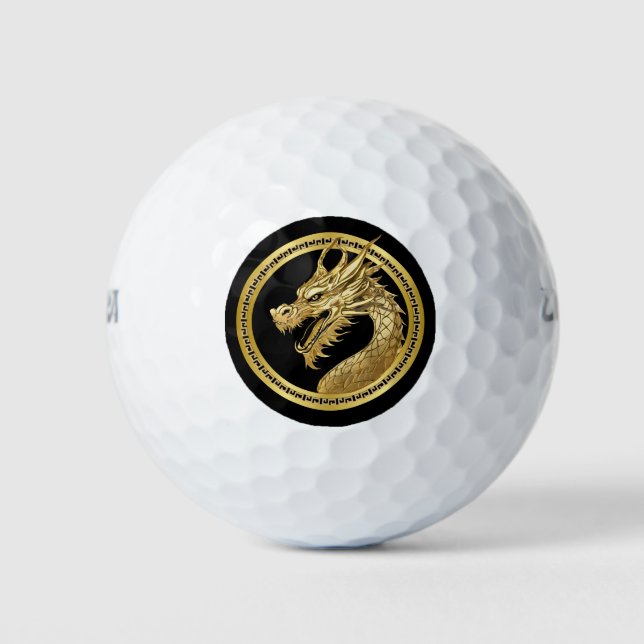 Gold Dragon- Golf Balls (Front)