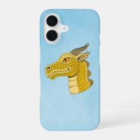 Gold Dragon Head in Profile