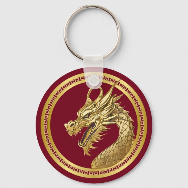 Gold Dragon- Key Ring (Front)