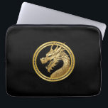 Gold Dragon- Laptop Sleeve<br><div class="desc">✨ Gift sophistication this year with this unique Laptop Sleeve! 🍎✨ Featuring a golden Dragon, this sleeve adds a touch of elegance to your tech essentials. Perfect for protecting laptops in style, it also makes for a great Christmas gift. Order this unique Laptop Sleeve now and let the brilliance of...</div>