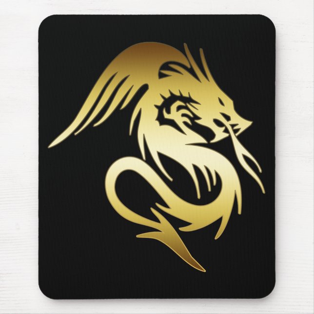 GOLD DRAGON MOUSE PAD (Front)