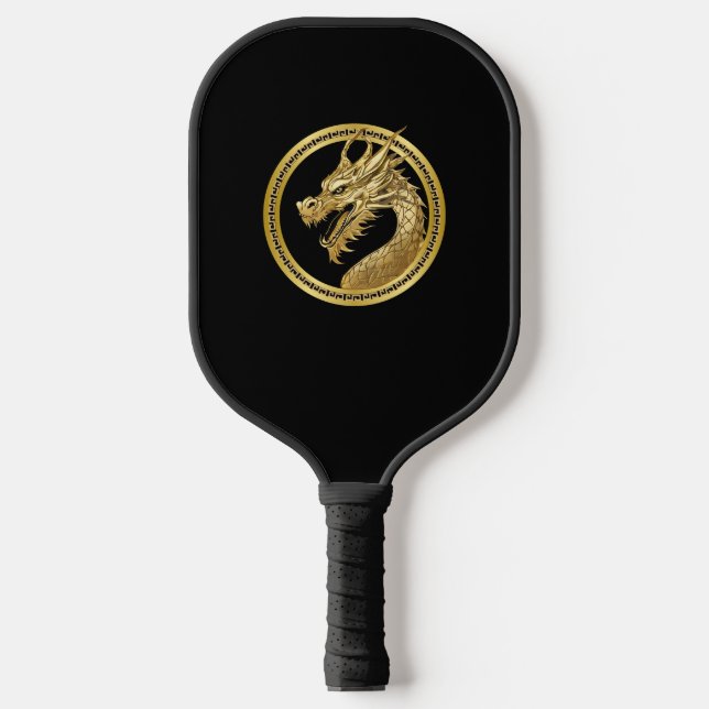 Gold Dragon- Pickleball Paddle (Front)