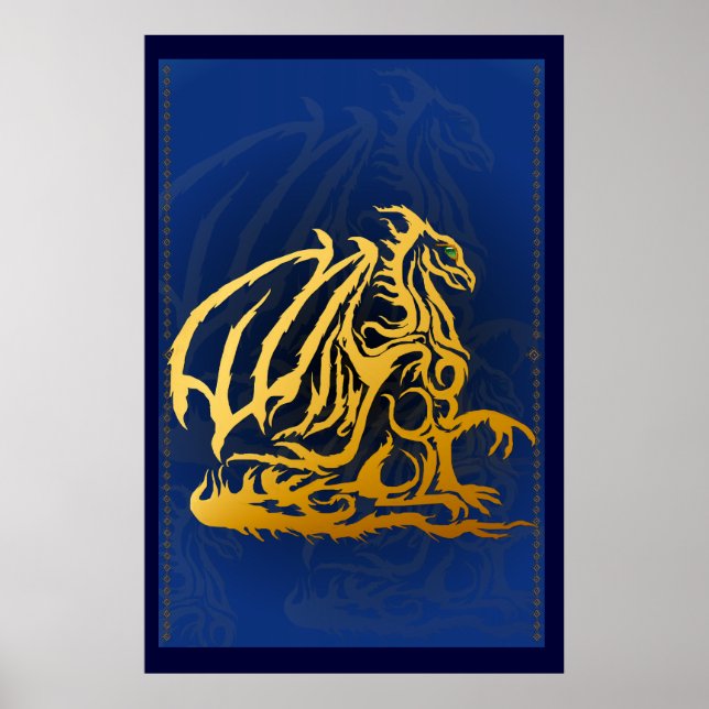Gold Dragon Print (Front)