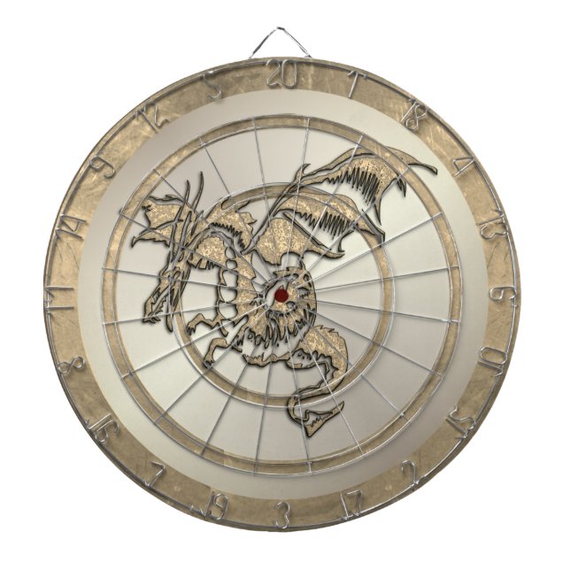 Gold  Dragon Regulation Dartboard (Front)
