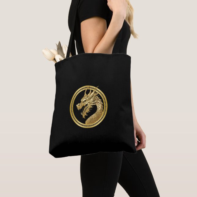 Gold Dragon- Tote Bag (Close Up)