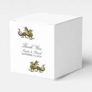 Gold Dragon Wedding Favour Boxes