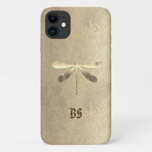Gold Dragonfly iPhone 11 Case