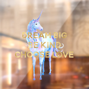 Gold Dream Be Kind Choose Love Unicorn