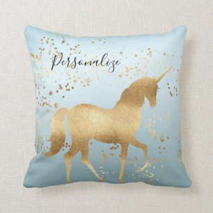Gold Dream Unicorn Cushion
