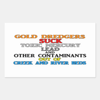 Gold Dredgers Rectangular Sticker