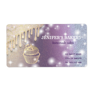 Gold drips Homemade cupcakes and treats packaging