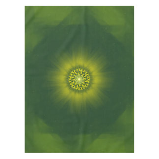 Gold Dust Bloom – Botanical Fractal Tablecloth