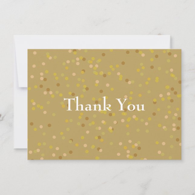 Gold Dust Confetti Thank You (Front)