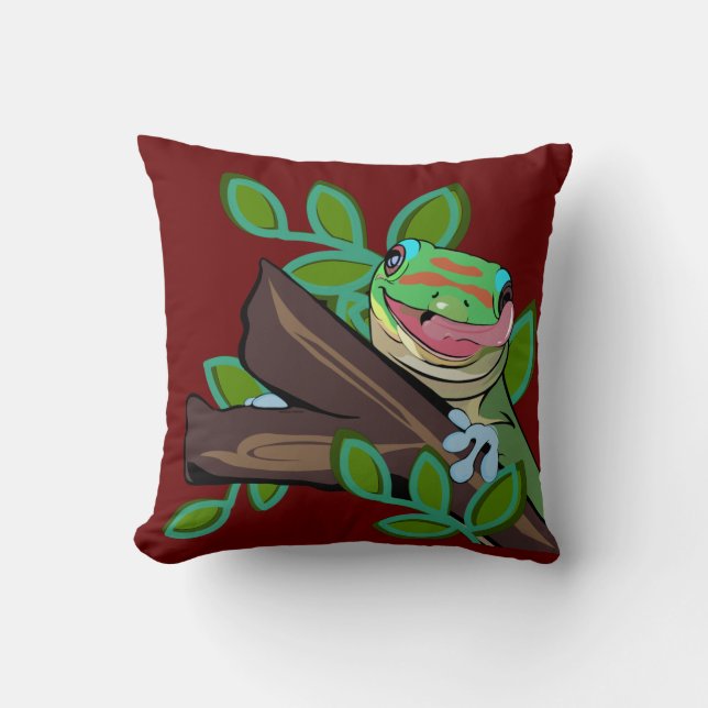 GOLD DUST DAY GECKO  CUSHION (Front)