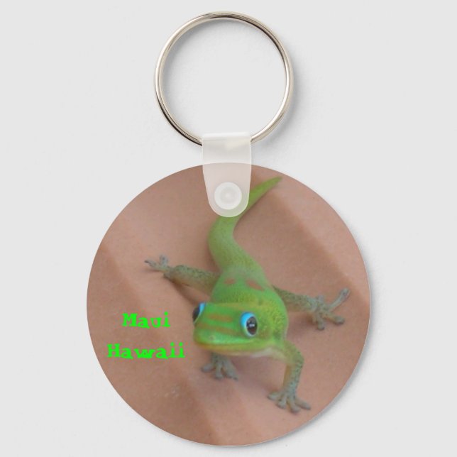 Gold Dust Day Gecko Key Ring (Front)