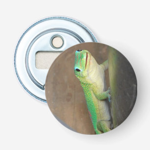 Gold Dust Day Gecko Photo Bottle Opener