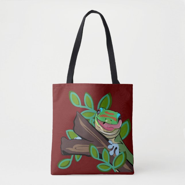 GOLD DUST DAY GECKO  TOTE BAG (Front)