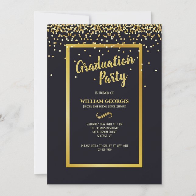 Gold Dust Invitation (Front)