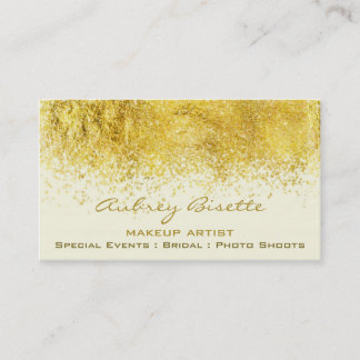 Gold Dust Makeup Artist custom business cards