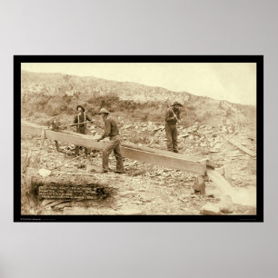 Gold Dust Mining Rockerville SD 1889 Poster