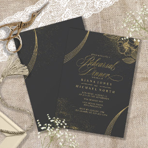 Gold Dust & Outlines Rehearsal Dinner Bk/Gld ID835