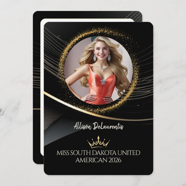 Gold Dust Premium Pageant Promo Card (Front/Back)