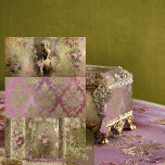 Gold Dust Vintage Fairy MixnMatch All-in-One Tissue Paper<br><div class="desc">Olive Green Chartreus,  and Dusty Mauve,  Gold Dust,  Vintage Fairy MixnMatch All-in-One Decoupage,  Tissue Paper. 

Note. Visit my shop for larger scale versions to this set.</div>
