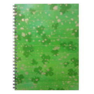 Gold-Dusted Shamrocks Notebook