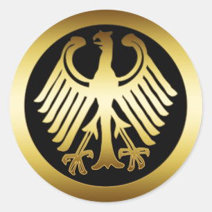 GOLD EAGLE CLASSIC ROUND STICKER