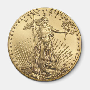 Gold Eagle coin Magnet