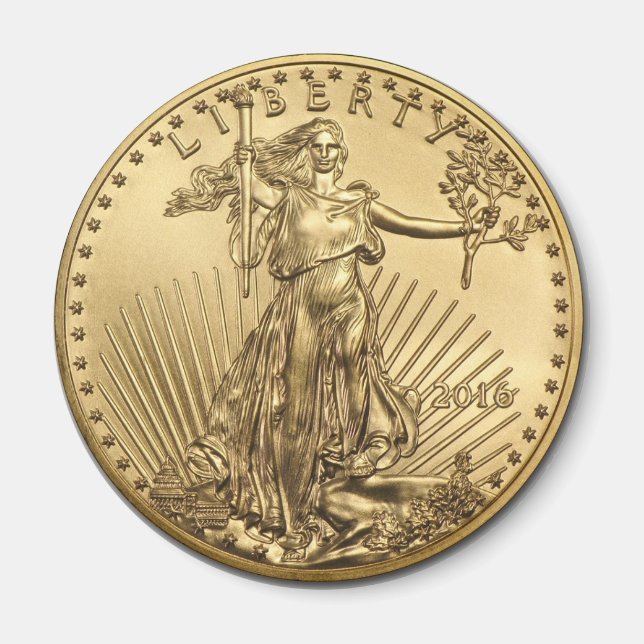 Gold Eagle coin Magnet (Front)