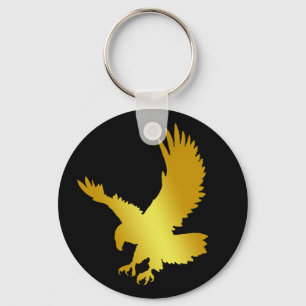 GOLD EAGLE KEY RING