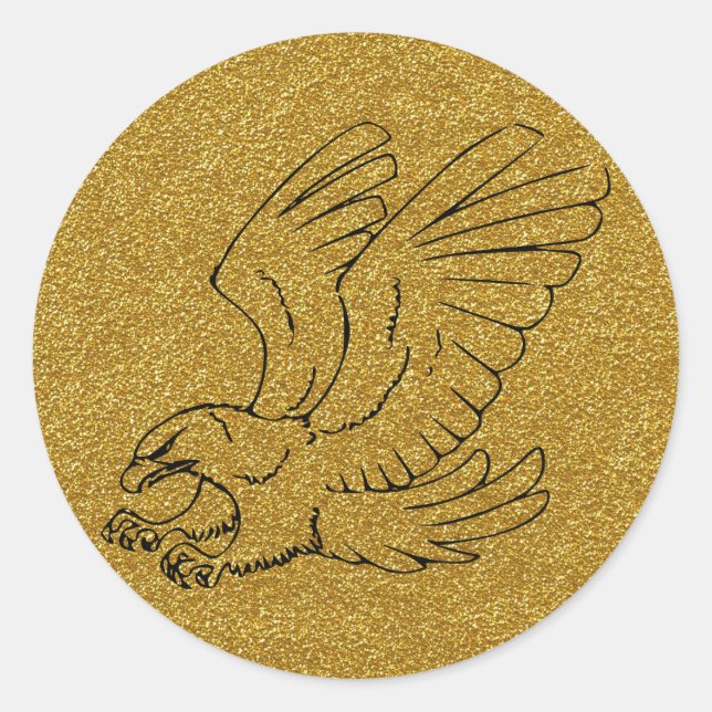 Gold Eagle Sticker (Front)