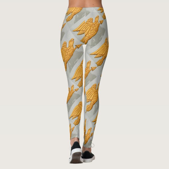 gold eagles flying leggings (Back)
