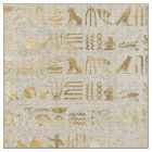 Gold Egyptian Hieroglyphs on Ivory