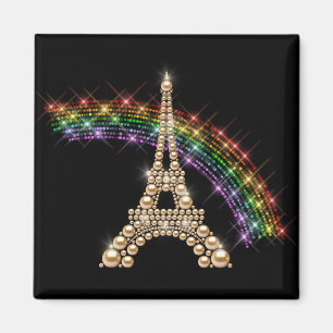 Gold Eiffel Tower Magnet