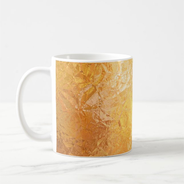 Gold Elegance: Abstract Luxurious Background Coffee Mug (Left)