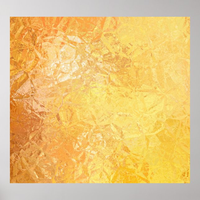 Gold Elegance: Abstract Luxurious Background Poster (Front)