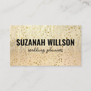 Gold Elegant Background With Gold Paint Splash Business Card