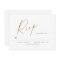 Gold elegant modern script minimalist wedding